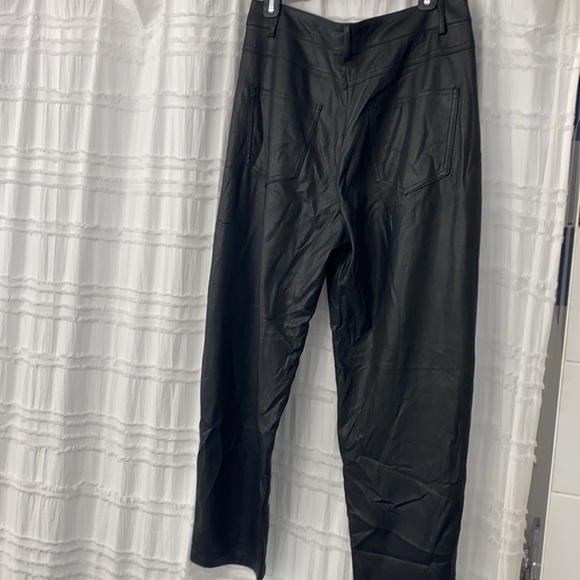 ZARA FAUX LEATHER PANTS - Picture 2 of 3